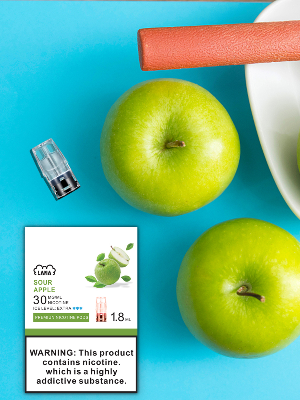 lana煙彈青蘋果口味