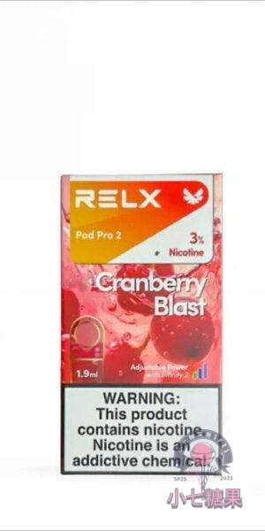 relx拋棄式煙彈蔓越莓口味
