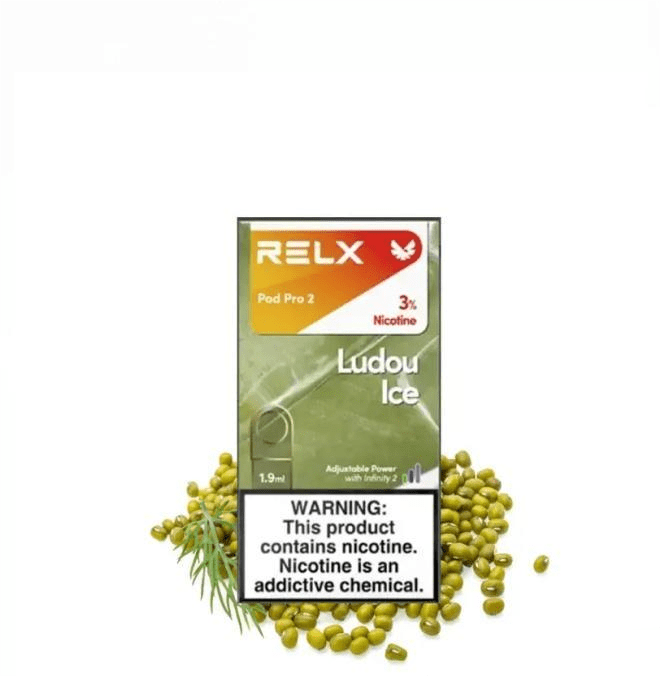 relx拋棄式煙彈綠豆冰口味