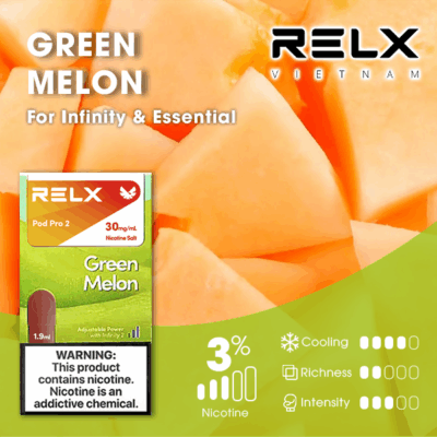 relx拋棄式煙彈綠寶石甜瓜口味